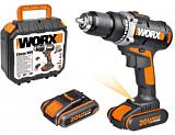 Дрель - шуруповерт аккумуляторная Worx WX183.1 в кейсе