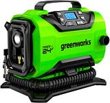 Компрессор автомобильный аккумуляторный Greenworks ACG301 без АКБ и ЗУ, 3400807