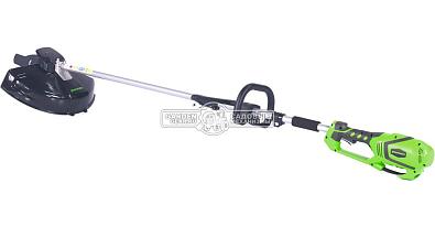 Электрокоса GreenWorks GST1246 (PRC, 1200 Вт, леска 2.0 мм + 4Т нож, J-ручка, 4.6 кг)