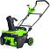 Снегоуборщик аккумуляторный GreenWorks GD40STX2 без АКБ и ЗУ (PRC, BL 40В, ширина 40 см, слот на 2 АКБ, металл. шнек, фара, 22 кг)