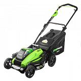 Газонокосилка аккумуляторная Greenworks GD40LM45 с АКБ 6 А/ч и ЗУ
