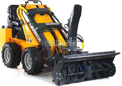 Универсальная машина мини-погрузчик Baumech ML-02 Pro + роторный снегоуборщик 110 см., с двигателем Zongshen GB750 EFI V-Twin инжектор