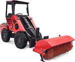 Мини-погрузчик шарнирно сочленённый RED RBF-03 + щетка коммунальная (Zongshen GB750EFI 30 л.с., до 700 кг., ковш 150 л., 1270 кг.)