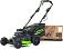 Газонокосилка аккумуляторная самоходная GreenWorks GC82LM61S TwinForce без АКБ и ЗУ (PRC, BL 82В, 61 см, сталь, 2 слота для АКБ, мульч., 70 л, 32 кг)