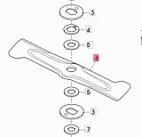 Нож газонокосилки SABO SAA11727 мульчирующий 53 см для 53-PRO M VARIO PLUS