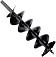 Бур земляной двухзаходный (шнек для мотобура) Patriot D 200B (20 x 80 см, сменные ножи, круг 20 мм)
