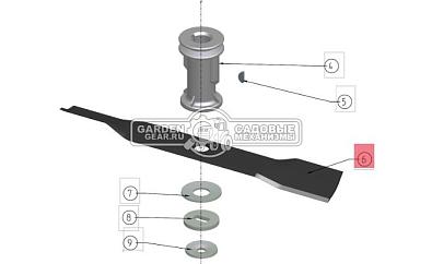 Нож газонокосилки SABO SAA20133 40 см для 40 Classic