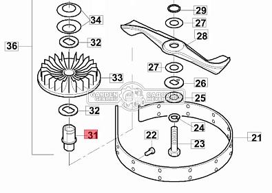 Адаптер ножа SABO SAU12781 для 54-PRO VARIO