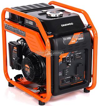 Бензиновый генератор инверторный Daewoo GDA 4400i (PRC, Daewoo, 212 см3, 3,4/3,7 кВт, 7 л, рама, 32 кг)