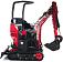 Гусеничный полноповоротный экскаватор RED Rhino RBX-15 Zongshen GB750EFI 30 л.с., глубина копания 2,0 м., ковш 250 мм., 1200 кг.