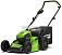 Газонокосилка аккумуляторная GreenWorks GD60LM46HP с АКБ 4 А/ч и ЗУ (PRC, BL 60В, 46 см, сталь, 3 в 1, 60 л, 24 кг)