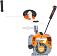 Бензиновый кусторез Holzfforma FF450 (PRC, 44.3 см3, 2.1 кВт/2.9 л.с., диск 24 зуба, нож 3T, леска 3.0 мм AutoCut 46-2, 8.0 кг)