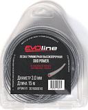Леска EVOline Duo Power 3,0 мм, 15 м, с насечками