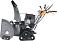 Снегоуборщик Villartec WB1387ET гусеничный (PRC, 86 см, Loncin 375 см3, эл/стартер 220В, фара, подогр. рукояток, 3-х угольные гусеницы, 141 кг)