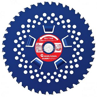 Диск кустореза Maruyama 40 зубьев (посадочное отверстие 1" (25,4 мм), диаметр диска 255 мм.) для любой травы (с функцией отброса травы)