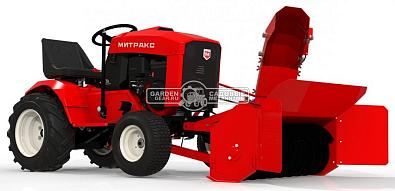 Снегоуборочный трактор Митракс Т10 в комплекте с 2-х ступенчатым роторным снегоуборщиком