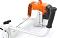 Бензиновый кусторез Stihl FS 400 (GER, 40,2 куб.см., 1,9 кВт/2,6 л.с., длина - 177 см., 3-х лопастной нож DM 3F-300, леска - опция, 8,0 кг.)