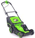 Газонокосилка аккумуляторная GreenWorks GD40LM411 с АКБ 5 А/ч и ЗУ (PRC, BL 40В, 41 см, пластик, мульчирование, 60 л, 16.5 кг)
