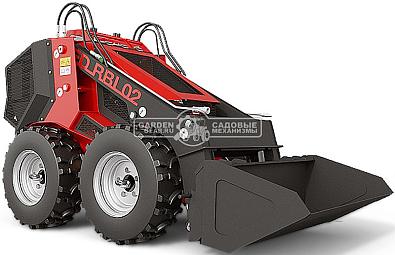 Мини-погрузчик колесный RED RBL-02 с платформой оператора Lifan 29 л.с., грузоподъемность до 400 кг., ковш 200 л., 900 кг.