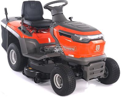 Садовый трактор Husqvarna TC 112 (USA, Husqvarna 413AE, 413 куб.см., гидростатика, травосборник 220 л., ширина кошения 95 см, 350 кг)