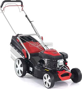 Газонокосилка бензиновая Geos Classic 46 SP-S Plus (PRC, 46 см, Sanli, 140 см3, сталь, 4 в 1, 65 л, 32 кг)
