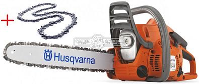 Бензопила Husqvarna 240 16&quot; + дополнительная цепь (PRC, 38,2 куб.см., 1,5 кВт/2,04 л.с., X-Torq, 4,7 кг.)