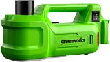 Домкрат автомобильный гидравлический аккумуляторный Greenworks G24JACK без АКБ и ЗУ, 3401407