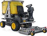 Коммерческий газонокосильный райдер Caiman Plato 2WD HD с декой 126 см. и гидроподъемником травосборника 800 л.