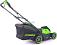 Газонокосилка аккумуляторная GreenWorks GD40LM411 с АКБ 5 А/ч и ЗУ (PRC, BL 40В, 41 см, пластик, мульчирование, 60 л, 16.5 кг)