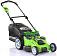 Газонокосилка аккумуляторная GreenWorks G40LM49DB Twin Force с АКБ 4 А/ч и ЗУ (PRC, 40В, 49 см, 2 слота для АКБ, пластик, мульчир., 60 л, 19.3 кг)