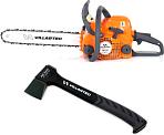 Бензопила Villartec SB018 Legend 16" + Топор AX640 (PRC, 31.8 куб.см, 1.5 кВт/ 2 л.с, 3/8"-1.3-55E, 4.1 кг)