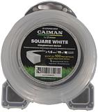 Леска Caiman Square White 1,6 мм, 15 м, квадратная, блистер
