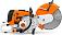 Бензорез Stihl TS 700 (GER, 98,5 куб.см., 5,0 кВт/6,8 л.с., диаметр круга 350 мм, глубина реза 125 мм., ElastoStart, 12,7 кг.)
