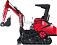 Гусеничный экскаватор RED Rhino RBZ-12 максимальная комплектация, Zongshen GB750EFI 30 л.с., глубина копания 2,1 м., ковш 250 мм., 1300 кг.