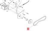 Ремень привода цеповой деки боковой SABO для GLADIATOR 95F / 110F