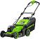 Газонокосилка аккумуляторная GreenWorks GD24X2LM411 с 2 АКБ 4 А/ч и ЗУ (PRC, BL 2х24В, 41 см, пластик, мульчирование, 60 л, 16.6 кг)