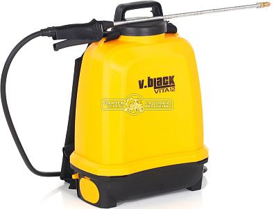 Опрыскиватель аккумуляторный Volpi V.Black Vita 12 (ITA, Li-Ion 14.4В, 2 А/ч, ранцевый, 12 л, 5 Бар, 3.1 кг)
