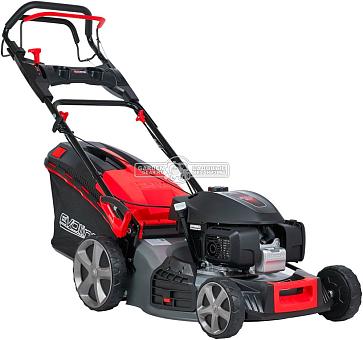 Газонокосилка бензиновая EVOline LMG 53 CVH (PRC, 53 см, Honda GCV 200, 201 см3, вариатор, 4 в 1, 70 л, сталь, 40 кг)