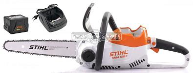 Аккумуляторная цепная пила Stihl MSA 120 C-B 12&quot; SET c АК20 и AL101 (AUT, Compact 36В, 1/4&quot;P, 1,1 мм., 64E, 3,9 кг.)