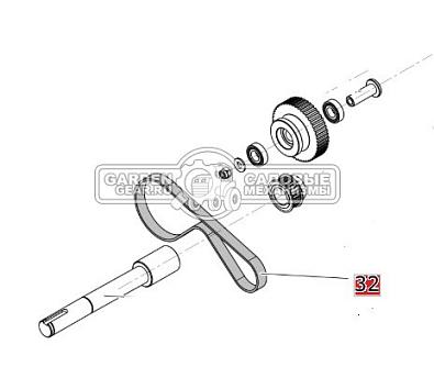 Ремень зубчатый SABO SAK10905 HTD 600X для 75 / 60-PRO F VARIO