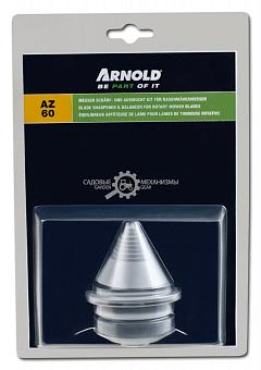 Устройство для заточки и балансировки Arnold для ножей газонокосилок универсальное (используется с любой дрелью)
