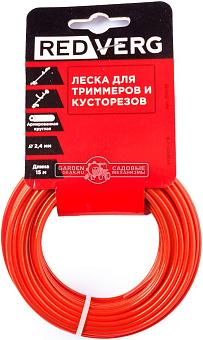 Леска Redverg 2.4 мм, круглая, армированная, 15 м.