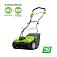 Аэратор аккумуляторный GreenWorks G40DT30 K4 (PRC, Li-ion, АКБ 4 А/ч, 32 см, пружины, пластик, 20 л., 12 кг)