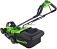 Газонокосилка аккумуляторная GreenWorks GD24LM331 с АКБ 4 А/ч и ЗУ (PRC, BL 24В, 33 см, пластик, мульчирование, травосборник 30 л, 9.9 кг)