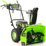 Снегоуборщик аккумуляторный самоходный Greenworks GD82ST56 с 3 АКБ по 5 А/ч и двойным ЗУ