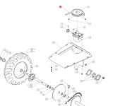 Ремень привода колес SABO  для 60-PRO T DRIVE / 50-PRO C DRIVE