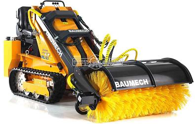 Универсальная машина мини-погрузчик Baumech ML-03 Pro + гидравлическая щётка 115 см., с двигателем Zongshen GB750 EFI V-Twin инжектор