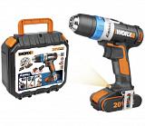 Дрель - шуруповерт аккумуляторная Worx AiDrill WX178.1 в кейсе