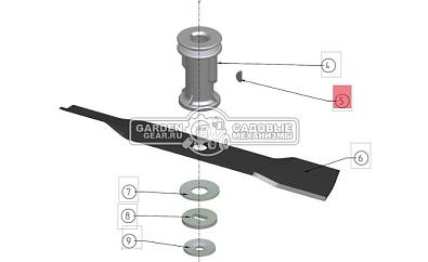 Шпонка вала SABO SA15967 4х16х6,5 
