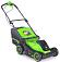 Газонокосилка аккумуляторная GreenWorks GD40LM411 с АКБ 5 А/ч и ЗУ (PRC, BL 40В, 41 см, пластик, мульчирование, 60 л, 16.5 кг)